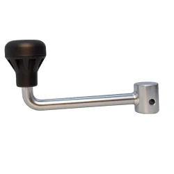 Kurbel Stützrad Anhänger 60 mm – Länge 153 mm 239 Gramm Handhebel für Wohnwagen und Anhänger Bugrad Durchmesser 17 mm