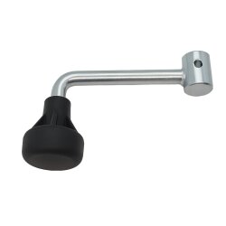 Kurbel Stützrad Anhänger 60 mm – Länge 153 mm 239 Gramm Handhebel für Wohnwagen und Anhänger Bugrad Durchmesser 17 mm