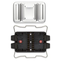 Verteilerdose Set mit Aluminiumdeckel 17,1 x 9,3 x 3,3 cm spritzwassergeschützt Abzweigdose und Klemmdose für Anhänger Wohnmobil LKW Boot geeignet für 8 polige Kabel 2 Stück