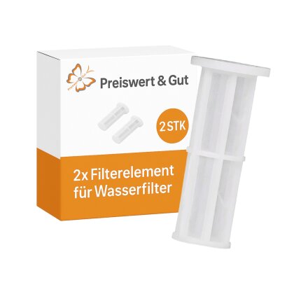 Filterelement Ersatzfilter Set 0,15 mm aus PP für Wasserfilter bis 12 bar geeignet für Wohnmobil Wohnwagen Garten Hochdruckreiniger 2 Stück