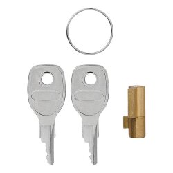 2 x Anhängerschloss für Kugelkupplungen – kompakte Steckschlösser mit je 2 Schlüsseln – Anhängerdiebstahlsicherung & Anhänger Zubehör