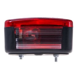 2 x Anhänger Rückleuchte 12V – Rücklicht Anhänger mit Blinker, Bremslicht, Schlusslicht & Kennzeichenleuchte – robustes Anhänger Zubehör aus ABS