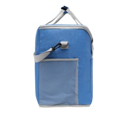 Kopie von Kühltasche groß Blau Grau 32x23x37 cm mit Tragegurt – Isoliertasche mit Netzfächern & Reißverschlussfach – Gefriertasche für 1,5L Flaschen #1