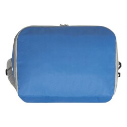 Kopie von Kühltasche groß Blau Grau 32x23x37 cm mit Tragegurt – Isoliertasche mit Netzfächern & Reißverschlussfach – Gefriertasche für 1,5L Flaschen #1