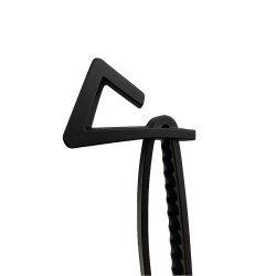 Spanngummi für Außenspiegel Wohnwagen – Ersatzgummi mit Klemmstück – 40 cm Gummiband schwarz – strapazierfähig, UV-beständig – Campingzubehör – 2er Set