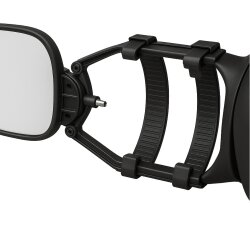 Spanngummi für Außenspiegel Wohnwagen – Ersatzgummi mit Klemmstück – 40 cm Gummiband schwarz – strapazierfähig, UV-beständig – Campingzubehör – 2er Set