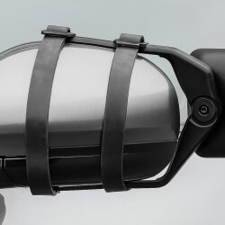 Spanngummi für Außenspiegel Wohnwagen – Ersatzgummi mit Klemmstück – 40 cm Gummiband schwarz – strapazierfähig, UV-beständig – Campingzubehör – 2er Set