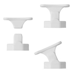 Türhalter Set 2 Stück Wohnmobil schwenkbar und fest POM Kunststoff Türfeststeller Türschnapper 2025 für Wohnwagen Reisemobil Schraubenabstand 46 mm und 31 mm robust und langlebig