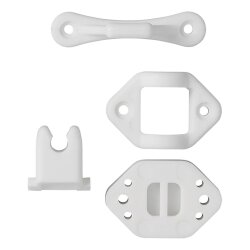 Türhalter Set 2 Stück Wohnmobil schwenkbar und fest POM Kunststoff Türfeststeller Türschnapper 2025 für Wohnwagen Reisemobil Schraubenabstand 46 mm und 31 mm robust und langlebig