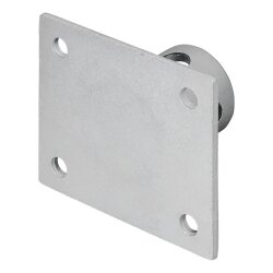 Halterung für Abstellstütze 2 Stück 115x100 mm Ø 51 mm passend für Ausdrehstützen 2500 kg aus verzinktem Stahl