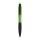 Kugelschreiber 50 Stück schwarz apfelgrün schwarzschreibend 14 cm mit Druckmechanismus ergonomischer Griffzone aus Kunststoff
