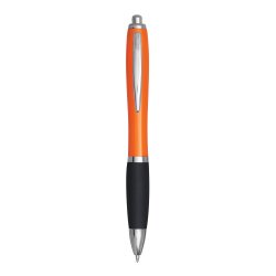 50 x Kuli Schreibgeräte, Kugelschreiber Set in orange/schwarz – 14 cm, Druckmechanismus, Großraummine, blauschreibend, Schreibset