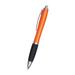 50x Kugelschreiber 14 cm aus Kunststoff Stahl orange schwarz mit Großraummine blauschreibend Druckmechanismus Stift Set Bürobedarf Veranstaltungen Unternehmen