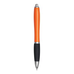 50x Kugelschreiber 14 cm aus Kunststoff Stahl orange schwarz mit Großraummine blauschreibend Druckmechanismus Stift Set Bürobedarf Veranstaltungen Unternehmen