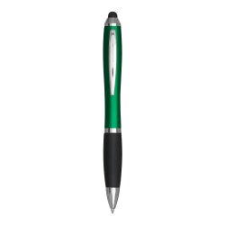 50 x Kuli Grün – Kugelschreiber Set – mit Touchscreen-Spitze, Drehmechanismus, blauschreibend, gummierter Griffzone, 13,5 cm, Schreibset