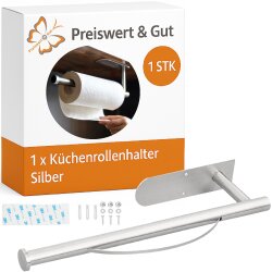 Küchenrollenhalter ohne Bohren mit Abroll-Bremse...