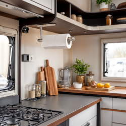 Küchenrollenhalter ohne Bohren Wandhalter aus Edelstahl 304 rostfrei mit Abrollbremse für XXL Küchenrolle bis 14,5 cm Breite