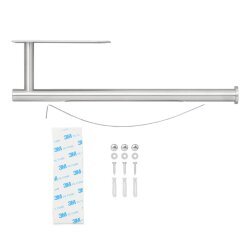 Küchenrollenhalter ohne Bohren Wandhalter aus Edelstahl 304 rostfrei mit Abrollbremse für XXL Küchenrolle bis 14,5 cm Breite