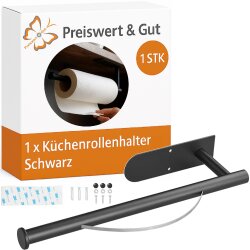 Küchenrollenhalter ohne Bohren mit Abroll-Bremse...