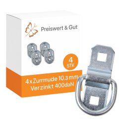 4x Zurrösen für Anhänger 103x70 mm...