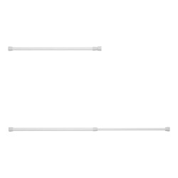 2 x  Klemmstange Größe 41 bis 71cm Spannstange für 50 bis 70 cm sehr gut geeignet mit Gummikappen Teleskopstange geeignet für z.b Gardine Vorhang auch im Wohnmobil