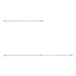 Preiswert und Gut 2 STK Klemmstange Aluminium Outdoor wetterfest 41 bis 71 cm  Durchmesser 1,8 cm mit Gummikappen