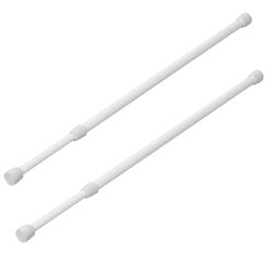Preiswert und Gut 2 STK Klemmstange Aluminium Outdoor wetterfest 41 bis 71 cm  Durchmesser 1,8 cm mit Gummikappen