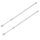 Preiswert und Gut 2 STK Klemmstange Aluminium Outdoor wetterfest 41 bis 71 cm  Durchmesser 1,8 cm mit Gummikappen