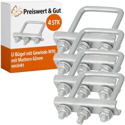4x U Bügel mit Gewinde M10 für z.b...