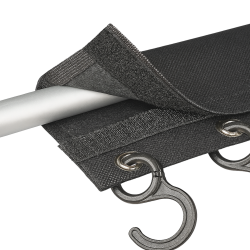 2x Camping Garderobe mit 8 Haken und 2mm Keder –...