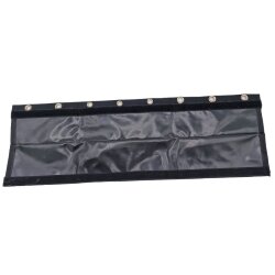 2x Camping Garderobe mit 8 Haken und 2mm Keder – Hakenleiste Universal mit Klett – 58 cm Lang - Camping Organizer Hakenlänge ca. 7cm für Kederleiste, Kederschiene und Zeltdachstange - Garderobenhaken