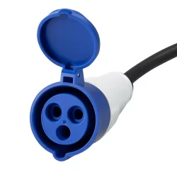 Fehlerstromschutzschalter CEE Adapter 3x2,5mm² L 150cm - Nennfehlerstrom 30mA - FI Schutzschalter 3600 Watt - Camping Stromkabel 230 Volt Campingplatz, Wohnmobil, Boot, RCD Adapter für Outdoor