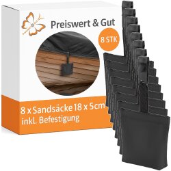8 x Sandsäcke für Pavillon 18 x 5 cm - inkl....