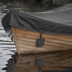 Sandsäcke zum Beschweren 8er Set ca. 18x5 cm aus UV beständigem Polyester mit Klettverschluss und Clips für Pavillon Zelt Trampolin Vorhang