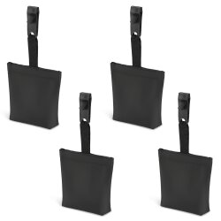 Sandsäcke zum Beschweren 8er Set ca. 18x5 cm aus UV beständigem Polyester mit Klettverschluss und Clips für Pavillon Zelt Trampolin Vorhang