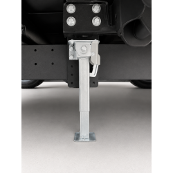 2 x Stützen Höhenverstellbar klappbar 330–530mm - Kurbelstütze mit Befestigungsmaterial und Handkurbel - Wohnwagen Stützen bis 500Kg - die Ausdrehstütze ist aus Stahl Q235 mit Zinklegierung