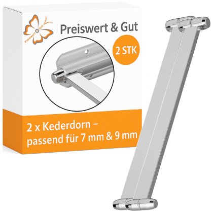 2 STK Kederdorn für Wohnwagen L 15cm für 7 und 9 mm Stahl für Kederschiene
