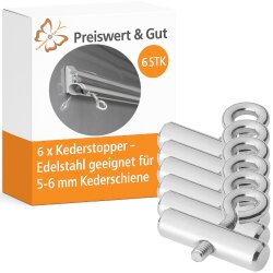6x Kederstopper Edelstahl – ideal als Kederleiste...