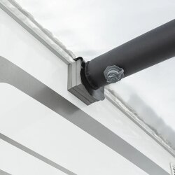 8x Schaumstoffplatte 12 x 12 x 2 cm als Eckenschutz Kantenschutz bei Sonnensegel oder Markise Schaumstoffpolster Grau