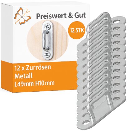 12x Planenbügel Zurrösen rechteckig 36mm Bordwandöse Anhänger Metall 12 Stück