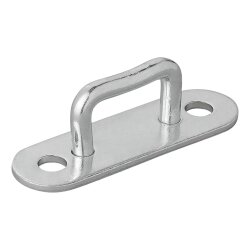 12x Planenbügel Zurrösen rechteckig 36mm Bordwandöse Anhänger Metall 12 Stück