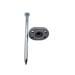 20x Zeltheringe Set Vorzeltteppich Heringe Camping 10cm für Bodenplane flacher Kopf vermindert Stolperstellen Zeltnägel Ø6 mm für Vorzelte, Sonnensegel, Pavillon Vorzeltteppich