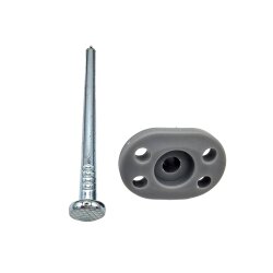 20x Zeltheringe Stahl Set Ø6 mm 10 cm mit Kunststoffkopf für Bodenplane Zeltteppich Camping Vorzelt Pavillon, Sonnensegel, Bodenanker zum Einschlagen