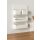 2 STK Hänge Organizer Camping Zubehör Hängeregal 4 Fächer 28 x 18 cm Türorganisation mit Schrauben und 3M Aufkleber, flexible Befestigung für Camping