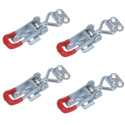 8 x Spannverschluss klein verstellbar 70-81mm verzinktem Stahl Hebelverschluss Anhänger Exzenterverschluss abschließbar