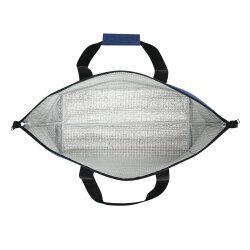Kühltasche Groß Faltbar – XXL Isoliertasche für Einkauf und Camping, Thermotasche aus robustem RPET, ca. 38x19x26cm (17L) Blau