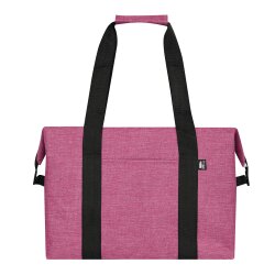 Kühltasche Groß Faltbar – XXL Isoliertasche für Einkauf und Camping, Thermotasche aus robustem RPET, ca. 38x19x26cm (17L) Rot