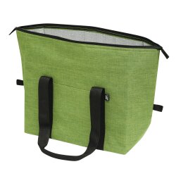 Kühltasche Groß Faltbar – XXL Isoliertasche für Einkauf und Camping, Thermotasche aus robustem RPET, ca. 38x19x26cm (17L) Grün