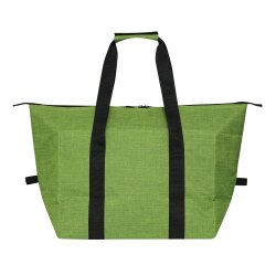 Kühltasche Groß Faltbar – XXL Isoliertasche für Einkauf und Camping, Thermotasche aus robustem RPET, ca. 38x19x26cm (17L) Grün