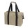 Kühltasche Groß Faltbar – XXL Isoliertasche für Einkauf und Camping, Thermotasche aus robustem RPET, ca. 38x19x26cm (17L) Beige